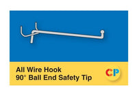 All Wire Hooks 90Âº Ball End Safety Tip - 8" Medium Gauge
