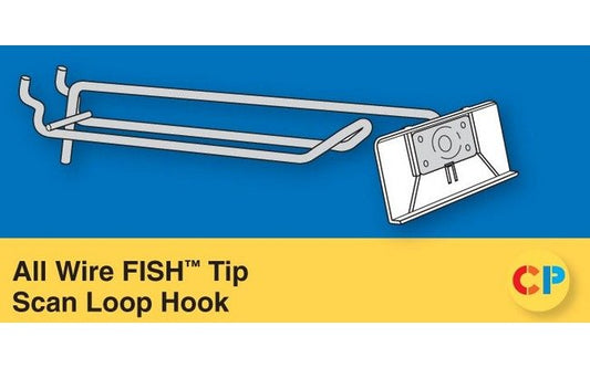 Heavy-Duty All Wire FISHâ¢ Tip Loop Scan Hooks - 6" x 0.187" - Image 1