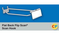Flat Back Flip Scan Hooks for Corrugated Panels