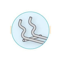 Stability-Enhanced Welded Pins for 1-Pc All Wire Loop Hooks