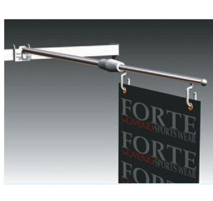 Adjustable Aisle Sign Arm with Telescopic Crossbar Mount Kit - Image 2