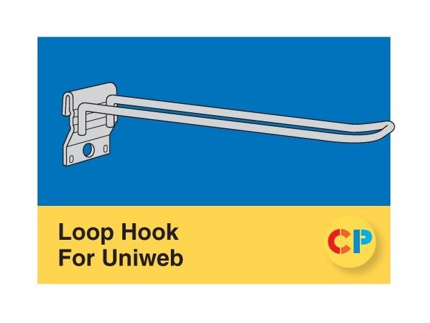 Heavy-Duty Loop Hooks for Channel/Uniweb Display and Scan, 4" x 0.148" - Image 1