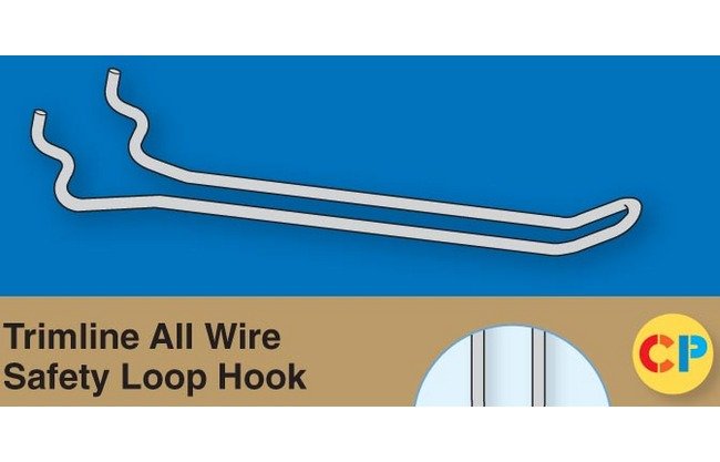 Trimline All Wire Safety Loop Hooks - Medium Gauge 4" x 0.148" - Image 1