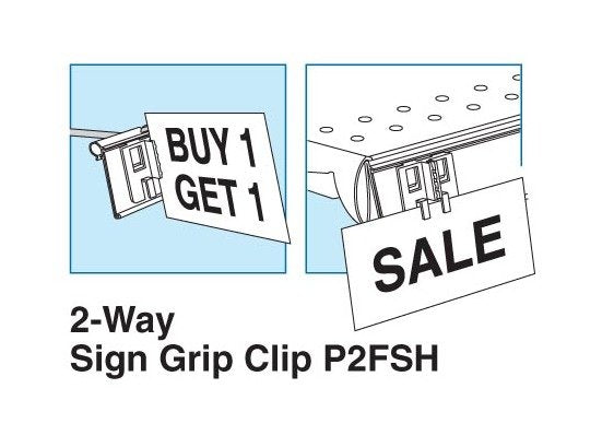 2-Way Sign Grip Clips for Flip Scan and Clear Scan - 7/8" x 1 1/8" - Image 2