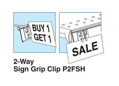 2-Way Sign Grip Clips for Flip Scan and Clear Scan - 7/8" x 1 1/8" - Image 2