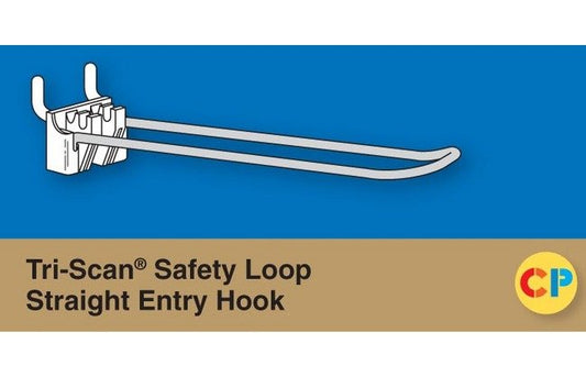 Tri-Scan Safety Loop Straight Entry Hooks - Pack of 100 - Image 1