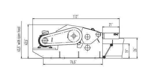 Vecoplan VTH Series 16 st/hr Horizontal Drum Chipper - Image 2