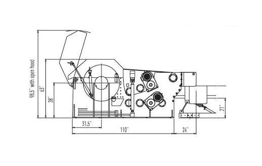 Vecoplan VTH Series Horizontal Drum Chipper - Image 3