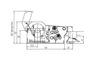 Vecoplan VTH Series Horizontal Drum Chipper - Image 3