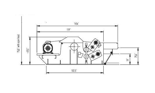 Vecoplan VTH Series 28 st/hr Horizontal Drum Chipper - Image 2