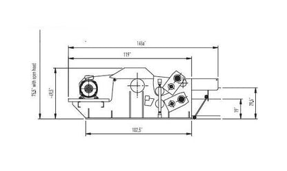 Vecoplan VTH Series 28 st/hr Horizontal Drum Chipper - Image 2