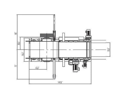 Vecoplan VTH Series 115 st/hr Horizontal Drum Chipper - Image 2