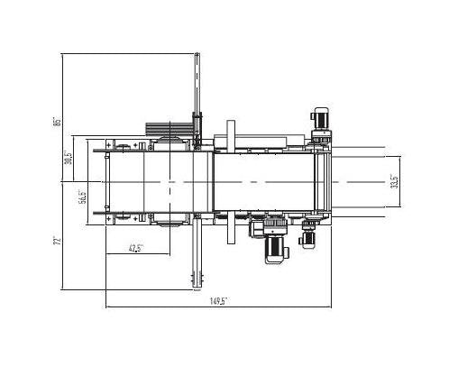 Vecoplan® VTH Series 140 st/hr Horizontal Drum Chipper - Image 2