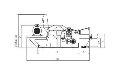 Vecoplan VTH Series 23 st/hr Horizontal Drum Chipper - Image 2