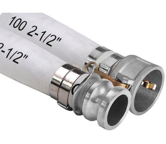 Double Jacket Mill Discharge Hose - Synthetic - SBR Lined - 2in x 50ft - Image 1
