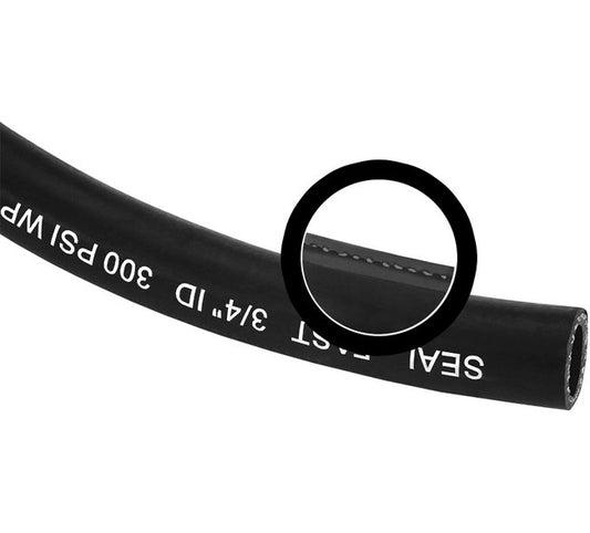 Seal Fast 1/2 Inch Black Nitrile Push-On Air Hose - Image 1