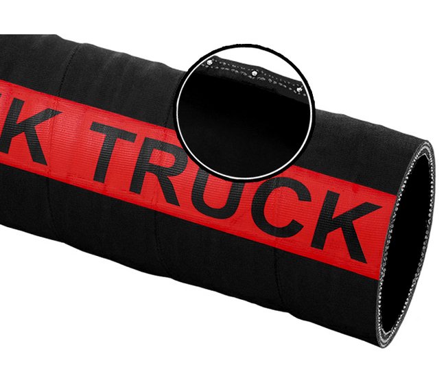 Seal Fast 2 1/2 Inch 150 PSI Black Nitrile Tank Truck Hose - Image 1