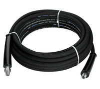 4000 PSI Black EPDM Rubber Pressure Wash Hose Assembly - 3/8in x 50ft