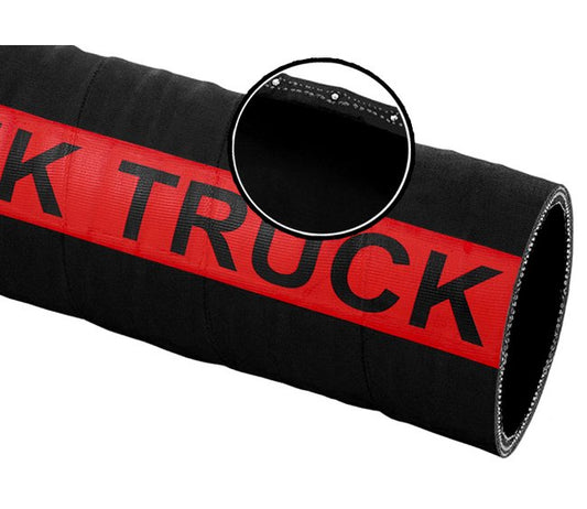 150 PSI Black Nitrile Tank Truck Hose - Heavy-Duty Contractors Grade - Image 1