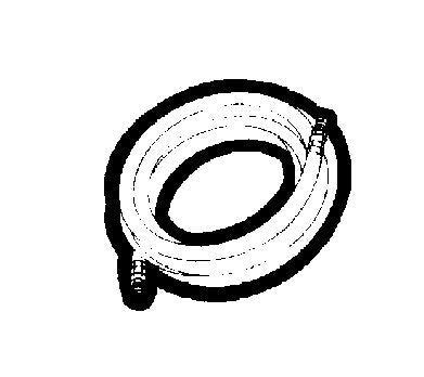 25ft Assembled Air Line Hose - 1/4" ID, 1/4" Male Pipe Thread - Image 1