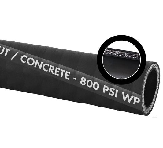 800 PSI Plaster, Grout and Concrete Hose - Industrial Rubber Material Transfer Hose - Image 1