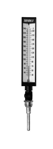 H.O Trerice AX2400 Rigid Stem Industrial Thermometer
