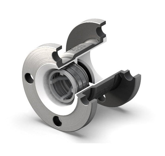 1" HT Style PTFE Lined Check Valve - Image 1