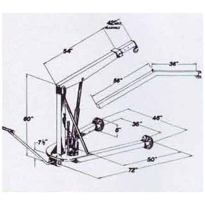 Husky-Master Heavy-Duty Mobile Hydraulic Floor Cranes - Image 2