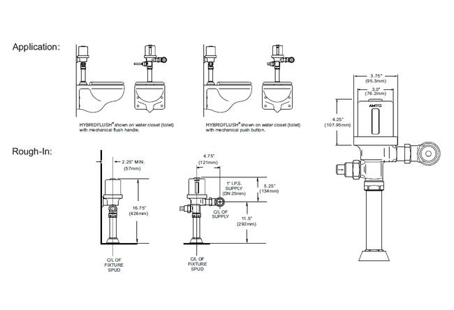 HYBRIDFLUSH® Top Mount Flushometer - Image 2