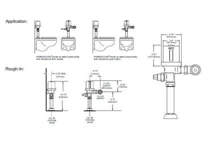 HYBRIDFLUSH® Top Mount Flushometer - Image 2