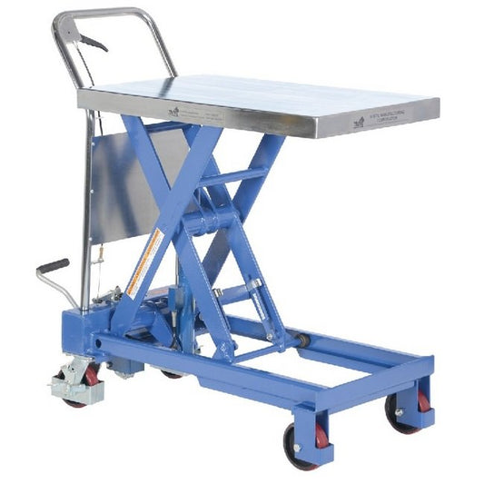 Rugged Hydraulic Elevating Cart, 19-3/4" x 32", 750 lb Capacity - Image 1