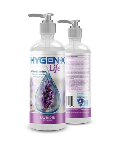 33.8 fl oz HYGEN-X Life Lavender Gel Hand Santizer - Image 1