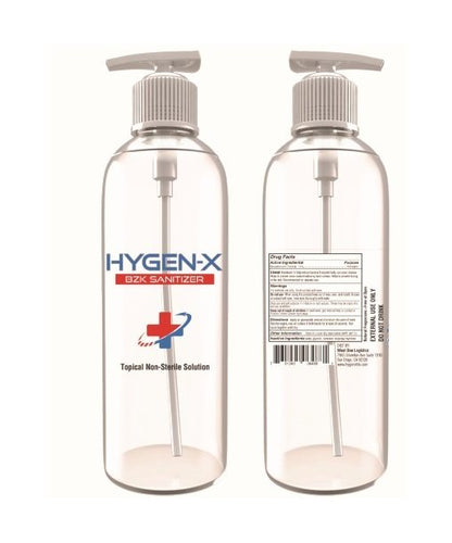 33.8 fl oz HYGEN-X BZK Topical Non-Sterile Solution Sanitizer - Image 2
