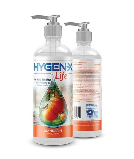33.8 fl oz HYGEN-X Life Mandarin Gel Hand Santizer - Image 1