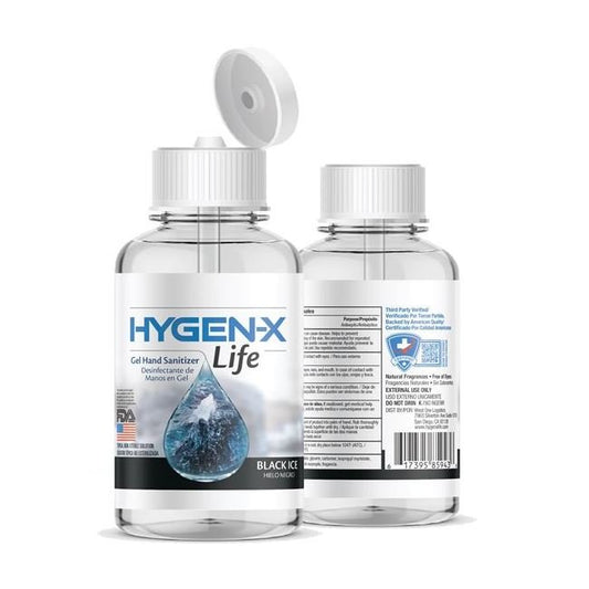 8 fl oz HYGEN-X Life Black Ice Gel Hand Santizer - Image 1