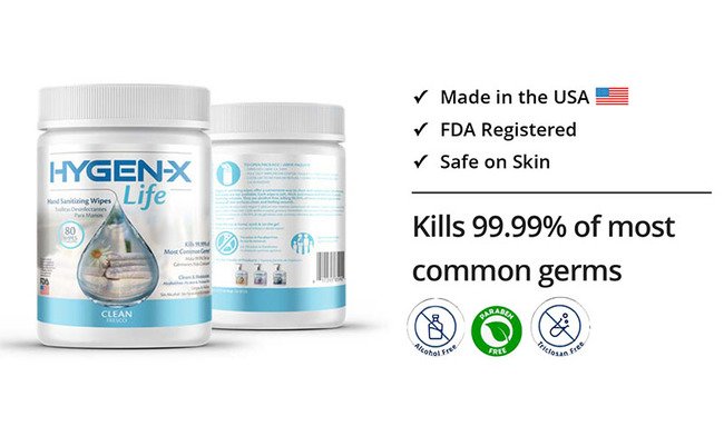 HYGEN-X Antiseptic Disinfectant Cleaning Wipes - Image 12