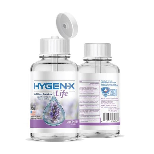 8 fl oz HYGEN-X Life Lavender Gel Hand Santizer - Image 1
