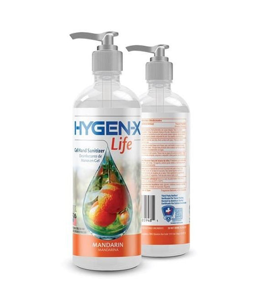 16.9 fl oz HYGEN-X Life Mandarin Gel Hand Santizer - Image 1