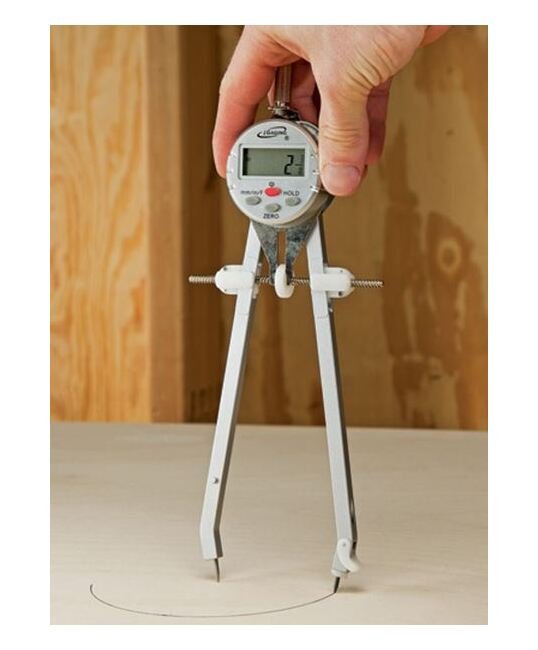 iGaging 0-6 Inch Radius Digital Poly-Fiber Compass Divider - Image 2