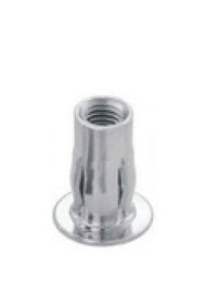 Steel Split Rivet Nut, 0.28in Minimum Grip Size, 1/4-20 Thread Size