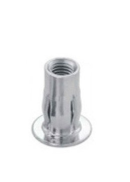 0.28in Split Rivet Nut - Steel | Zinc Finish - Image 1