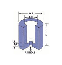 1-1/4 Inch Closed-End Punch Strippers with Retaining Shoulder