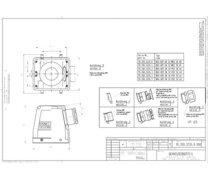 Wieland Aluminum 32-Pole Multipole Connector Housing M32 - Image 2