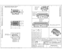 Wieland BAS STS 16 2,5 69 Industrial Connector Insert - Male 16-Pole 690V