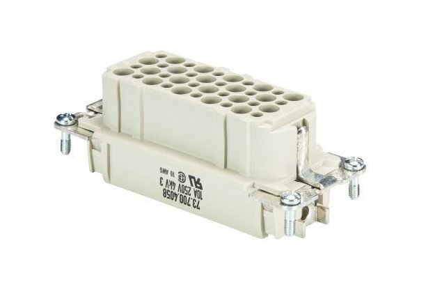Wieland HD BUC 40 25 High Density Multi-Pole Connector Insert - Image 1