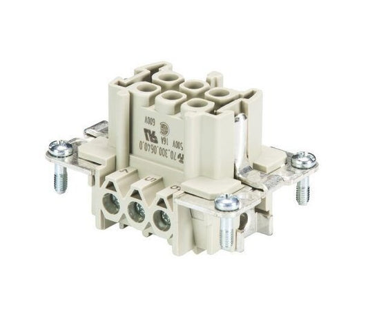 Wieland BAS BUS 6 Industrial Connector Insert - Image 1
