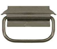 Stainless Steel Round Grip Weld-On Pull Handle with Mounting Plate