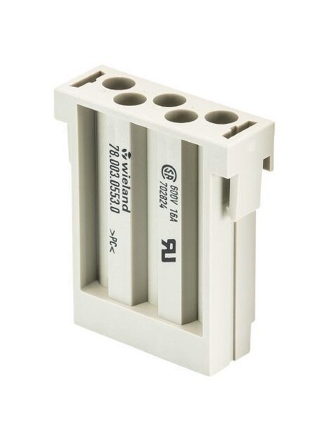 6kV 20A Female Modular Connector Insert - Image 1