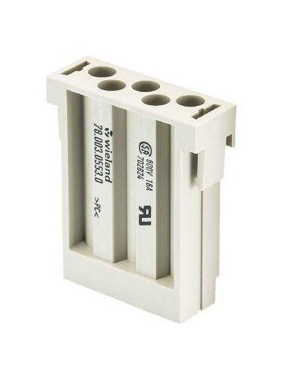 6kV 20A Female Modular Connector Insert - Image 1