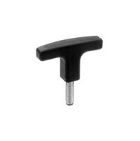 Industrial Technopolymer T-Handle with Load-Rated Stud, Metric, M6 x 20mm - Image 1